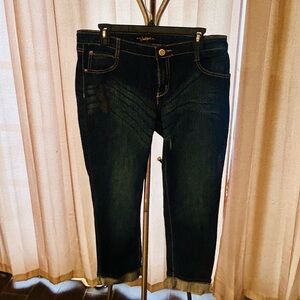Vintage South Pole‎ Dark Wash Women's Cropped/Hemmed Jeans